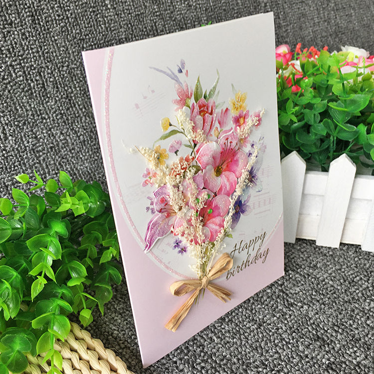 Birthday Cards - Dry Flowers Series