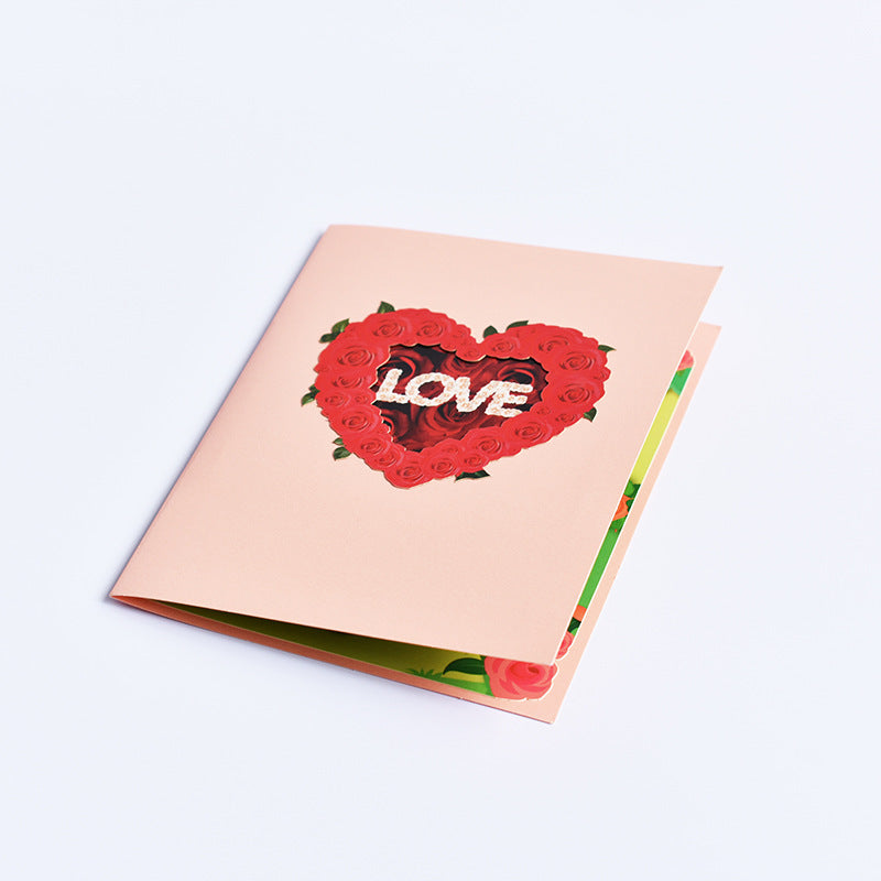 Love Heart Pop Up Card | Valentines Day | Wedding | Anniversary | Birthday Gift