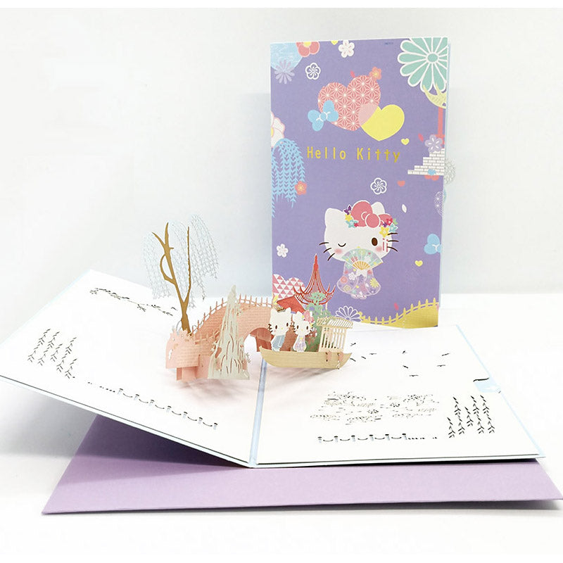 Hello Kitty Pop Up Card | 4 Styles | 3D Card | Birthday Card | Sakura | Japanese Style