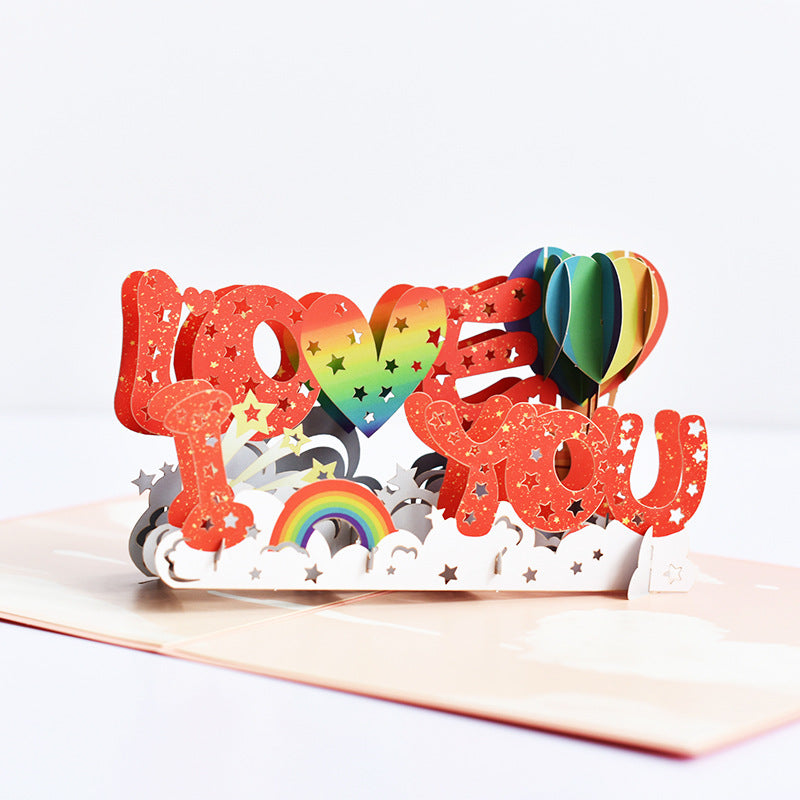 I Love You Pop Up Card | Valentines Day | Anniversary Card