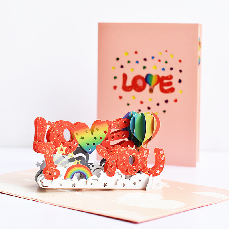 I Love You Pop Up Card | Valentines Day | Anniversary Card
