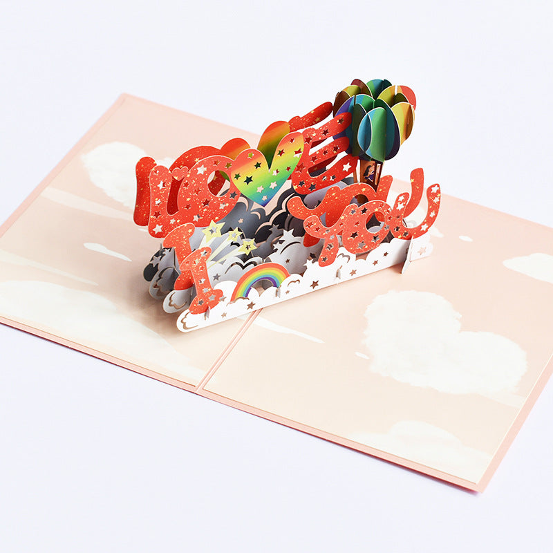 I Love You Pop Up Card | Valentines Day | Anniversary Card