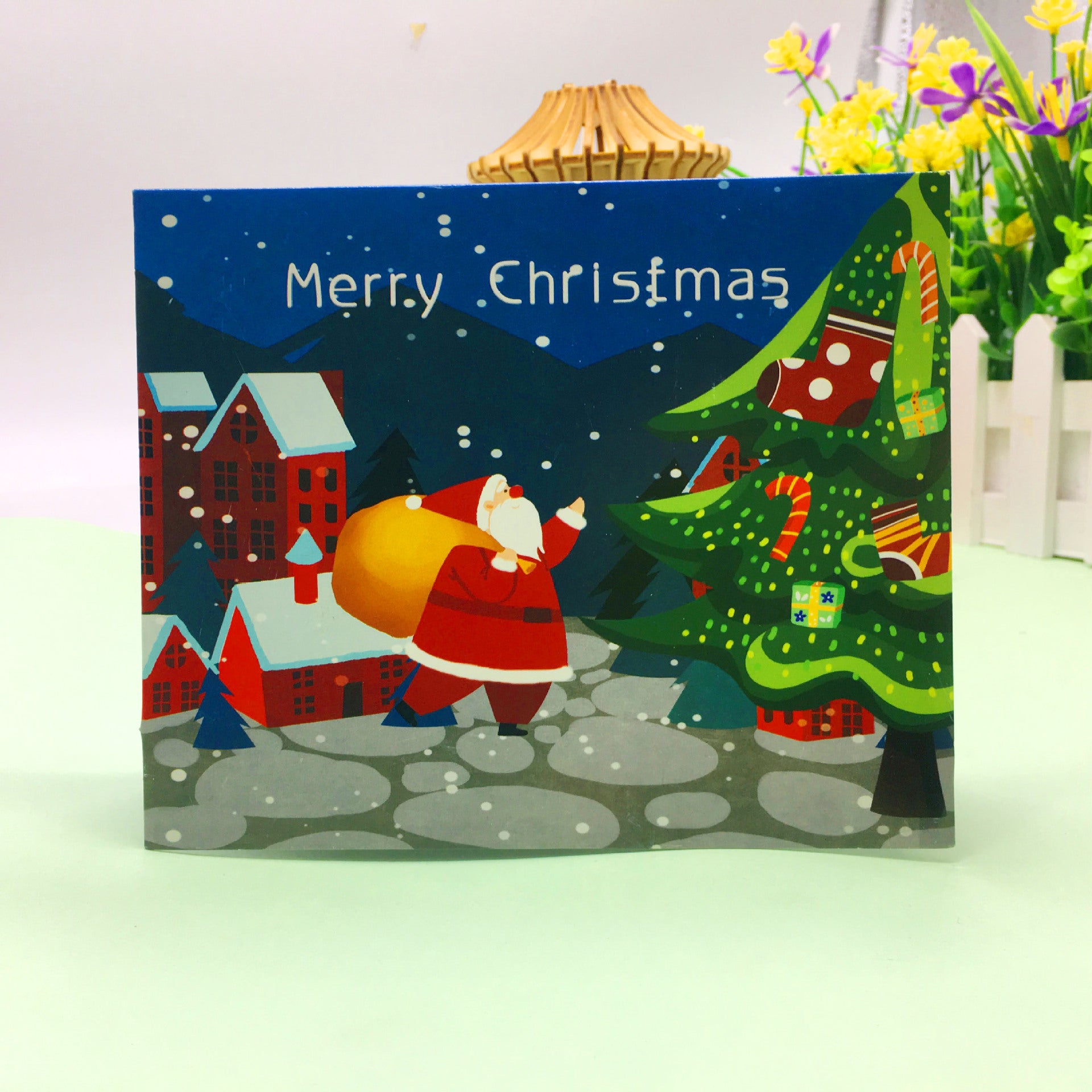 Christmas Card - 3D Santa