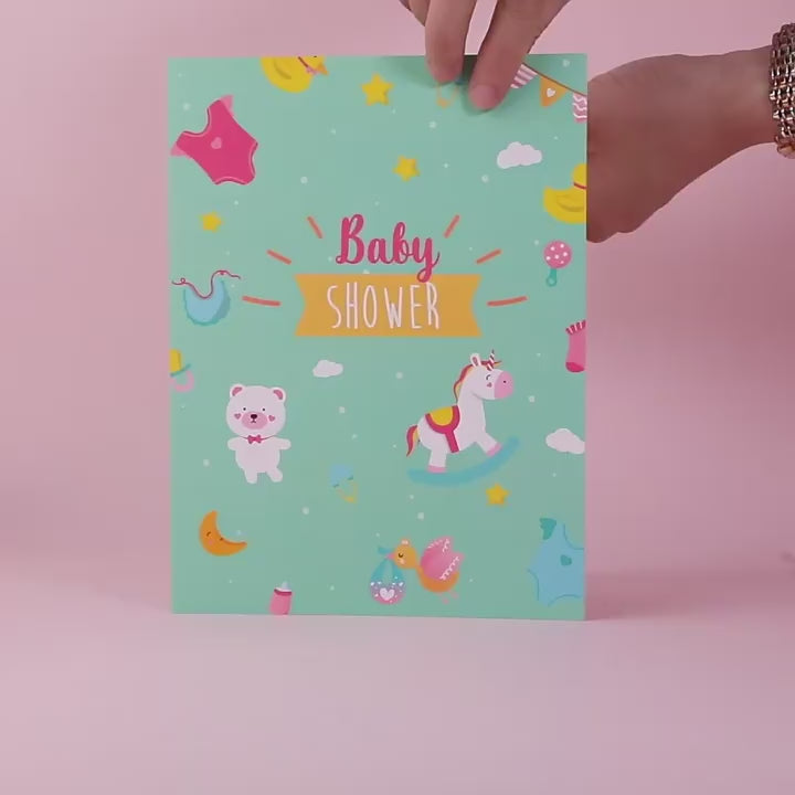 New Baby Pop Up Card | Baby Shower Card | 3D Card