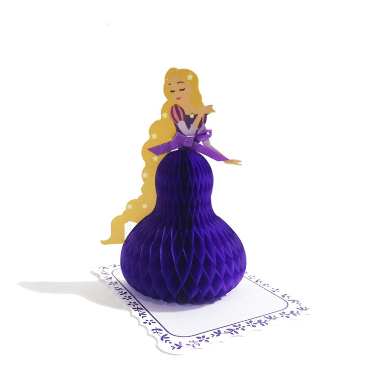 Princess 3D Cards - Aurora, Snow White, Rapunzel, Cinderella | Pop Up Card | Birthday Gift | Greeting Card