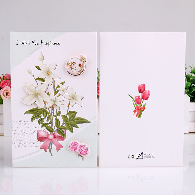 Best Wishes Greeting Cards - Bouquet Series - Set of 8 Cards