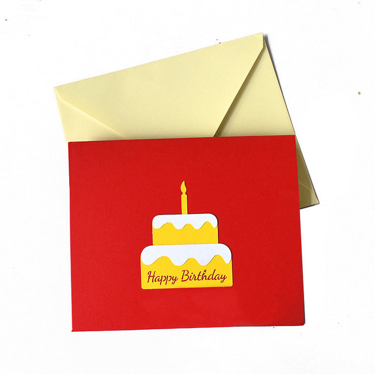 3D Pop Up Card | Birthday Card | Greeting Card | Birthday Cake | Gift | 3 Styles