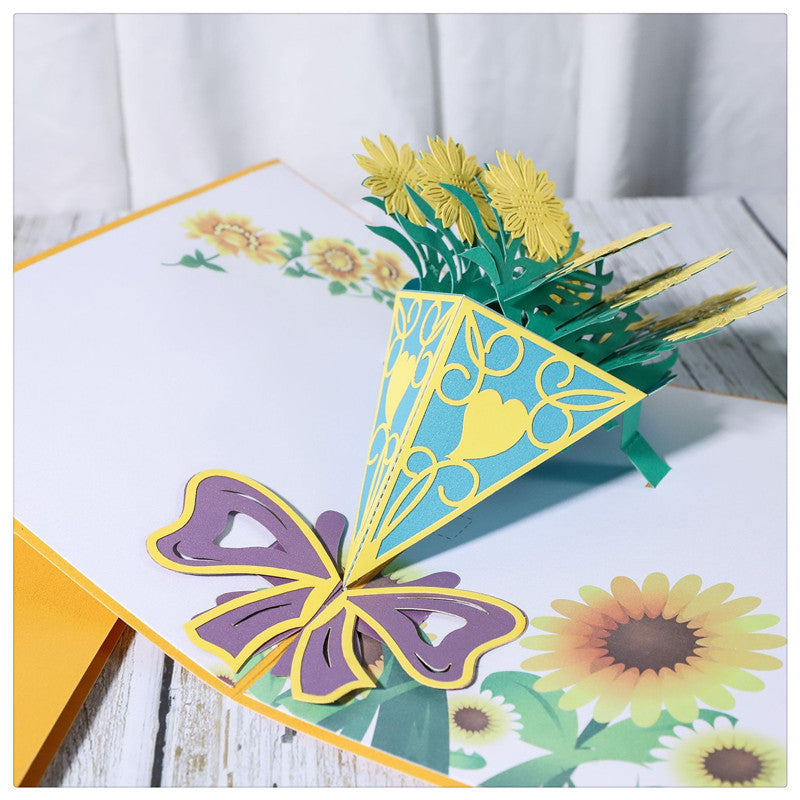 Sunflower Bouquet Pop Up Card - 2 Styles