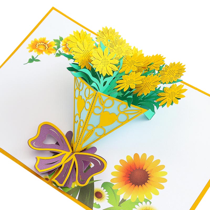 Sunflower Bouquet Pop Up Card - 2 Styles