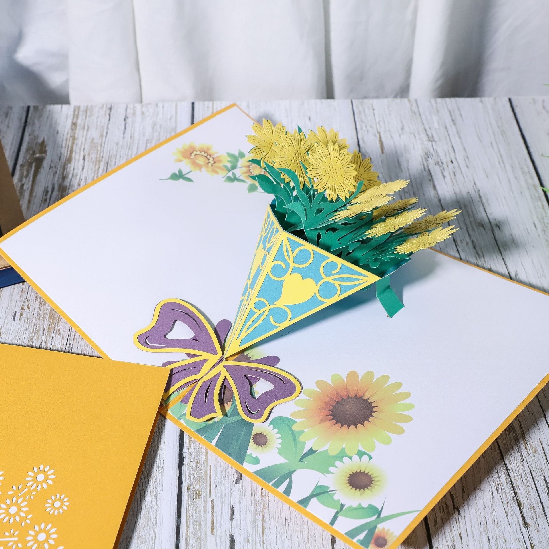 Sunflower Bouquet Pop Up Card - 2 Styles