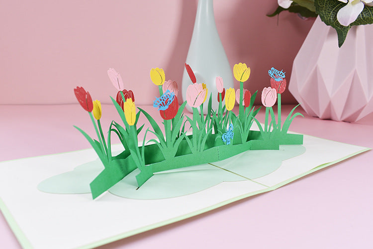 Tulips Pop Up Card