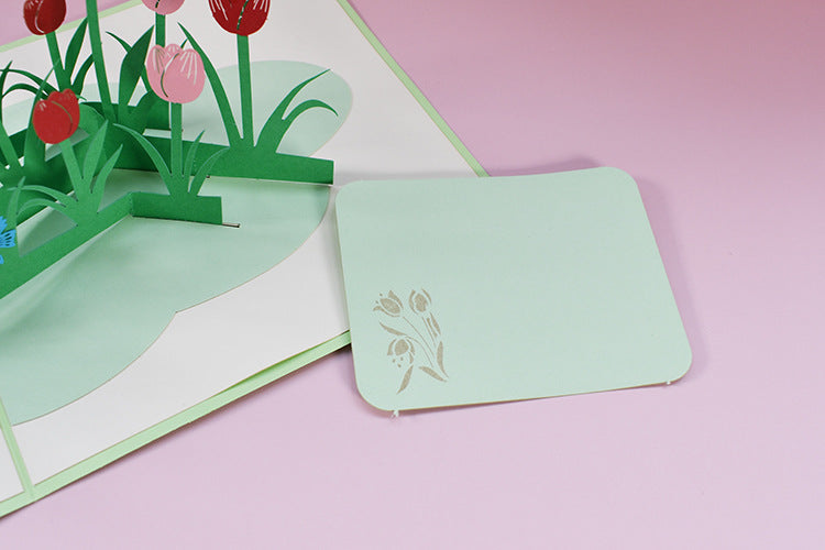 Tulips Pop Up Card