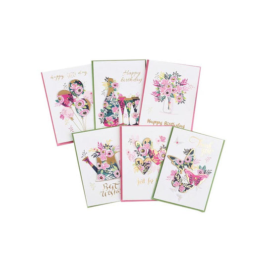 Set of 6 Luxury Greeting Cards