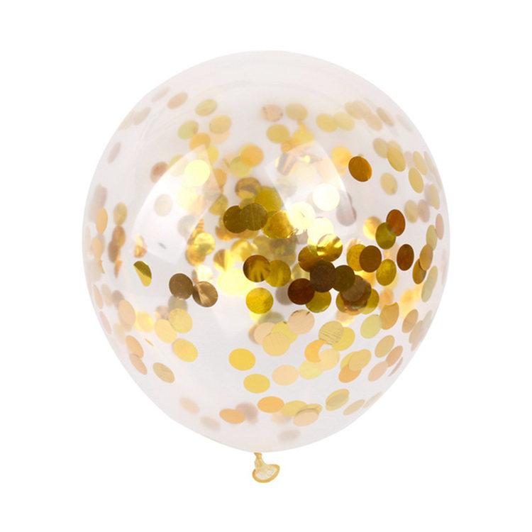 12 Inch Gold Party Balloons Set - Q&T 3D Cards and Envelopes