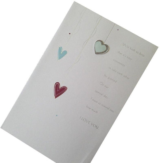 Anniversary Card - Hearts - Q&T 3D Cards and Envelopes