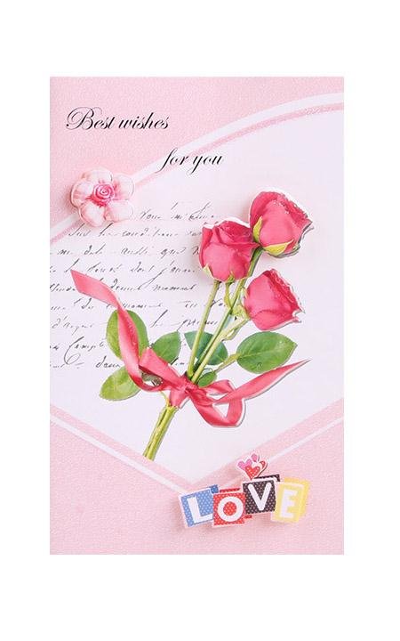 Best Wishes Greeting Cards - Bouquet Series - Q&T 3D Cards and Envelopes