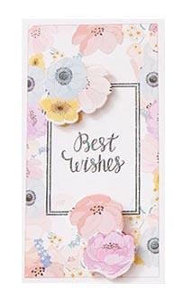 Best Wishes Greeting Cards - Frame Series - Q&T 3D Cards and Envelopes