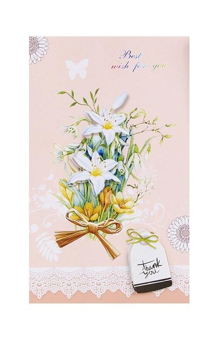 Best Wishes Greeting Cards - Green Series - Q&T 3D Cards and Envelopes