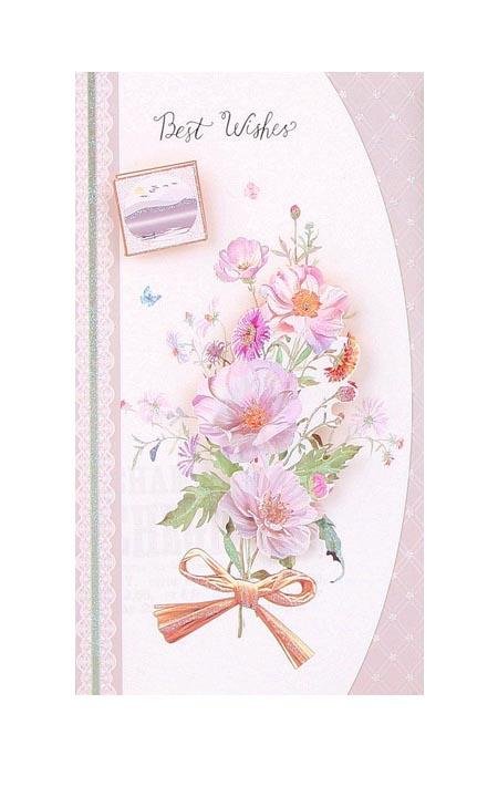 Best Wishes Greeting Cards - Pastel Series - Q&T 3D Cards and Envelopes