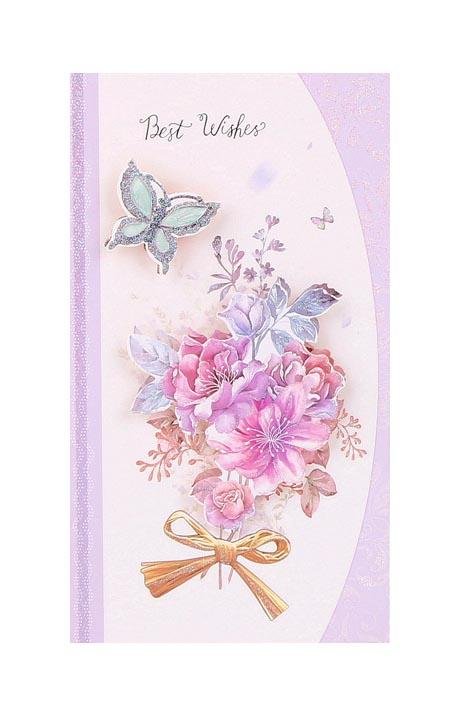 Best Wishes Greeting Cards - Pastel Series - Q&T 3D Cards and Envelopes