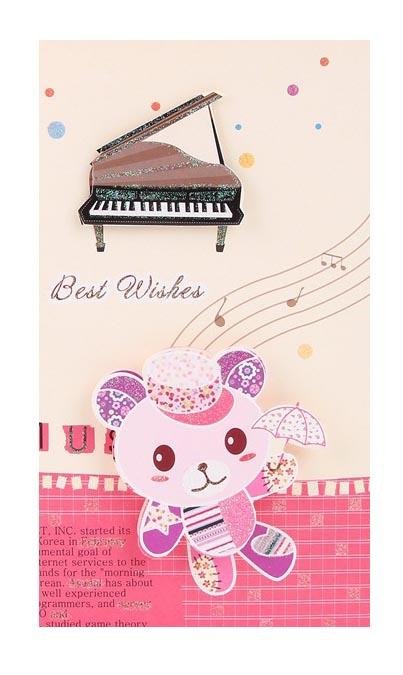 Best Wishes Greeting Cards - Teddy Bear Series - Q&T 3D Cards and Envelopes