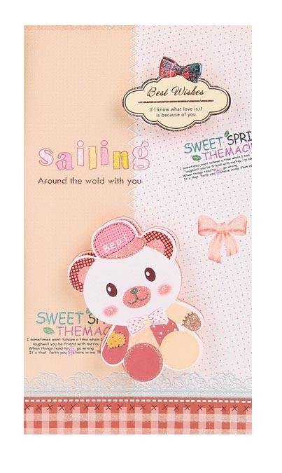 Best Wishes Greeting Cards - Teddy Bear Series - Q&T 3D Cards and Envelopes