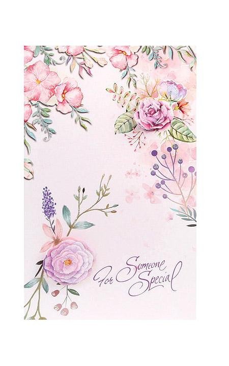 Best Wishes Greeting Cards - Vivid Flowers Series - Q&T 3D Cards and Envelopes