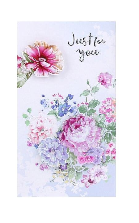 Best Wishes Greeting Cards - Watercolour Flowers Series - Q&T 3D Cards and Envelopes