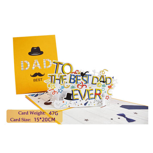 Fathers Day "Best Dad Ever" Pop Up Card