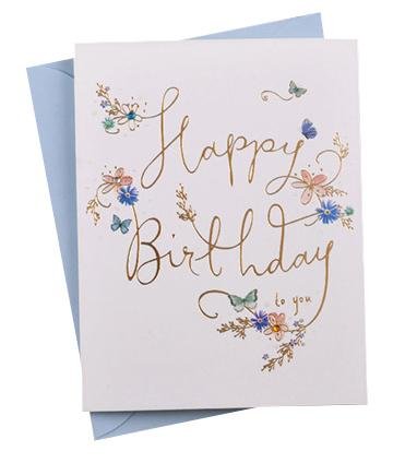 Birthday Cards - Butterfly Series - Set of 3 Greeting Cards