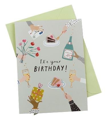 Birthday Cards - Watercolour Series - Q&T 3D Cards and Envelopes