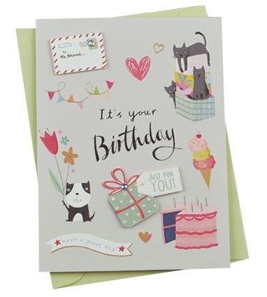 Birthday Cards - Watercolour Series - Q&T 3D Cards and Envelopes