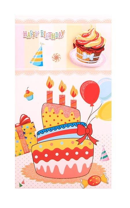 Birthday Cards with Birthday Cake - Q&T 3D Cards and Envelopes