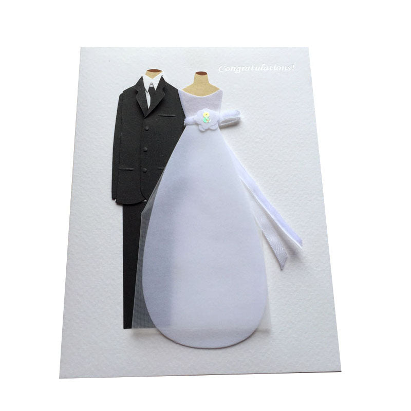 Bride and Groom Wedding Card