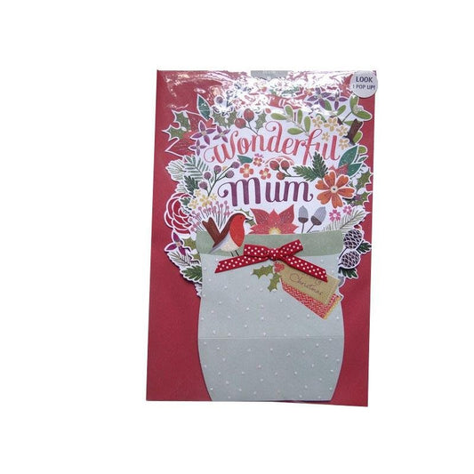 Christmas Card for Mum - Q&T 3D Cards and Envelopes