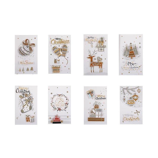 Christmas Cards - Gold Series - Q&T 3D Cards and Envelopes