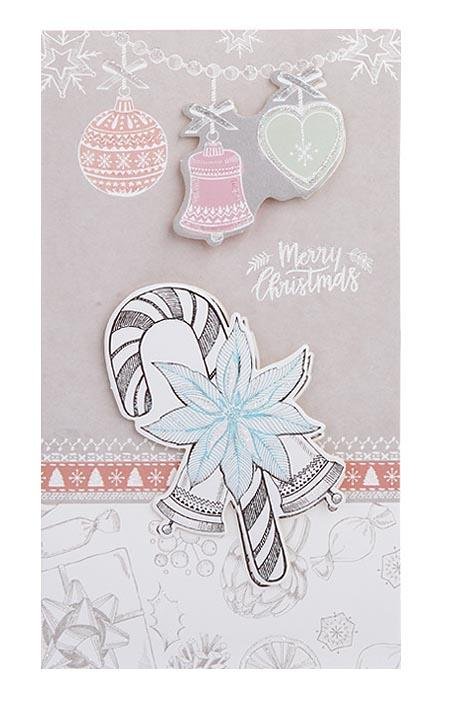 Christmas Cards - Grey Series - Q&T 3D Cards and Envelopes