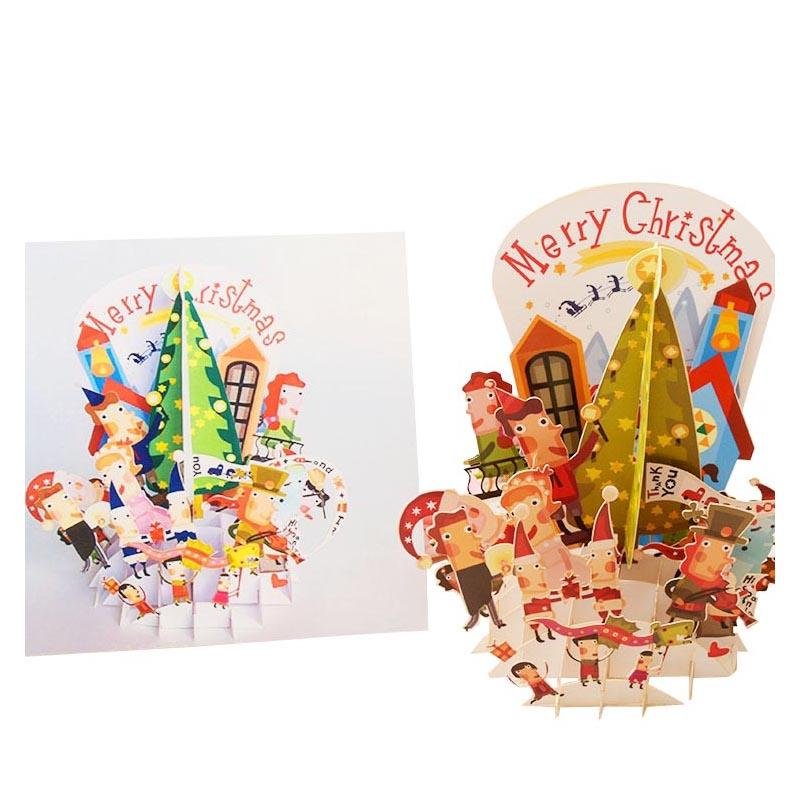 Christmas Puzzle Card - Classic Theme - Q&T 3D Cards and Envelopes