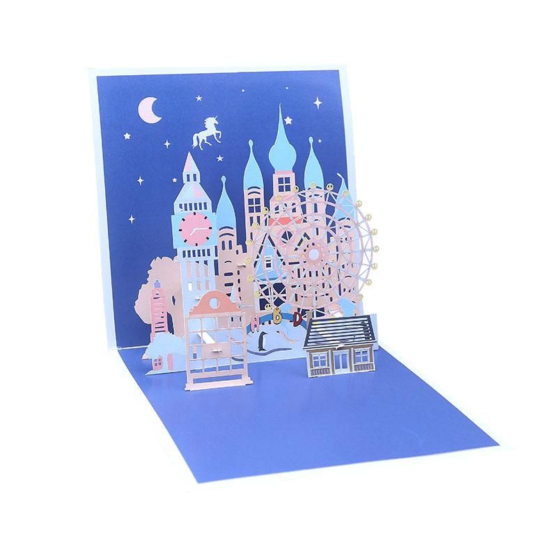 City Skyline Pop Up Card - Q&T 3D Cards and Envelopes