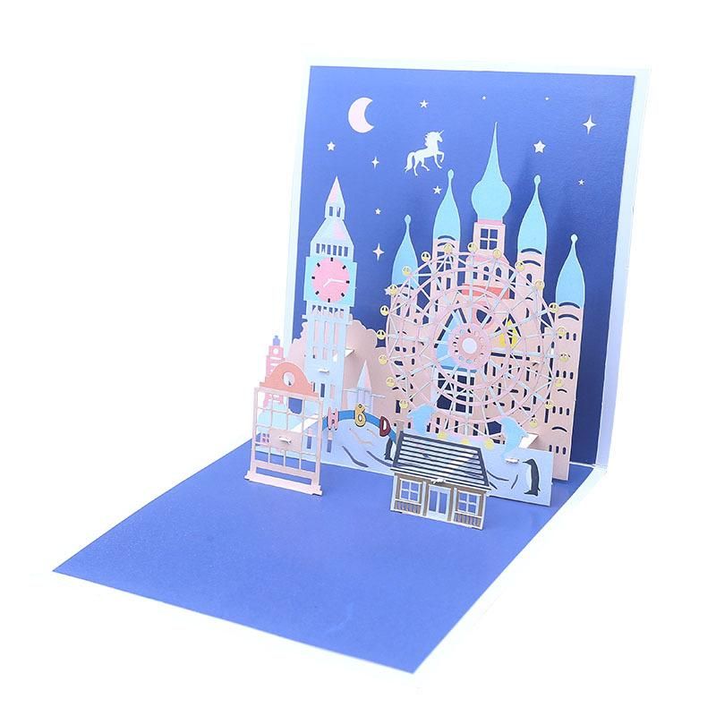 City Skyline Pop Up Card - Q&T 3D Cards and Envelopes