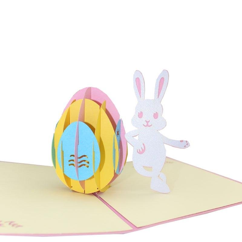 Easter Bunny Pop Up Card - Q&T 3D Cards and Envelopes