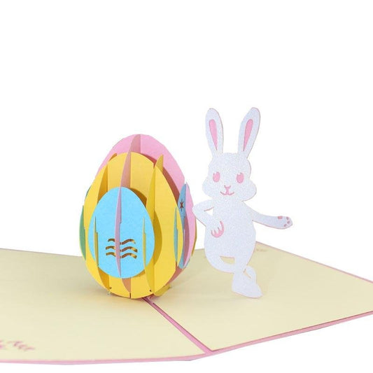 Easter Bunny Pop Up Card - Q&T 3D Cards and Envelopes