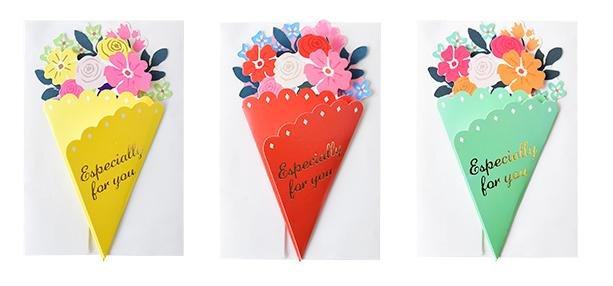 Especially For You Small Flower Bouquet Greeting Card - Q&T 3D Cards and Envelopes