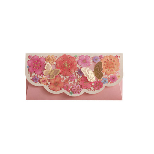 Pink Decorative Envelope - Money Wallet - Lunar New Year Gift