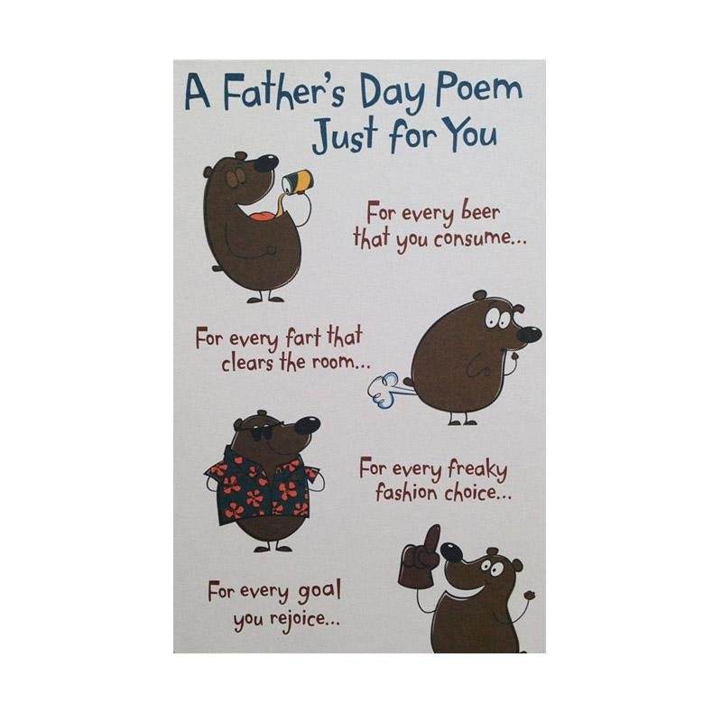 Funny Father's Day Card - Q&T 3D Cards and Envelopes