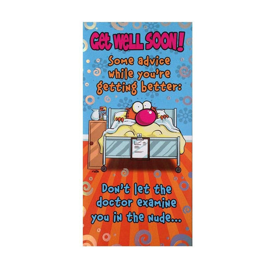 Funny Get Well Card - Q&T 3D Cards and Envelopes