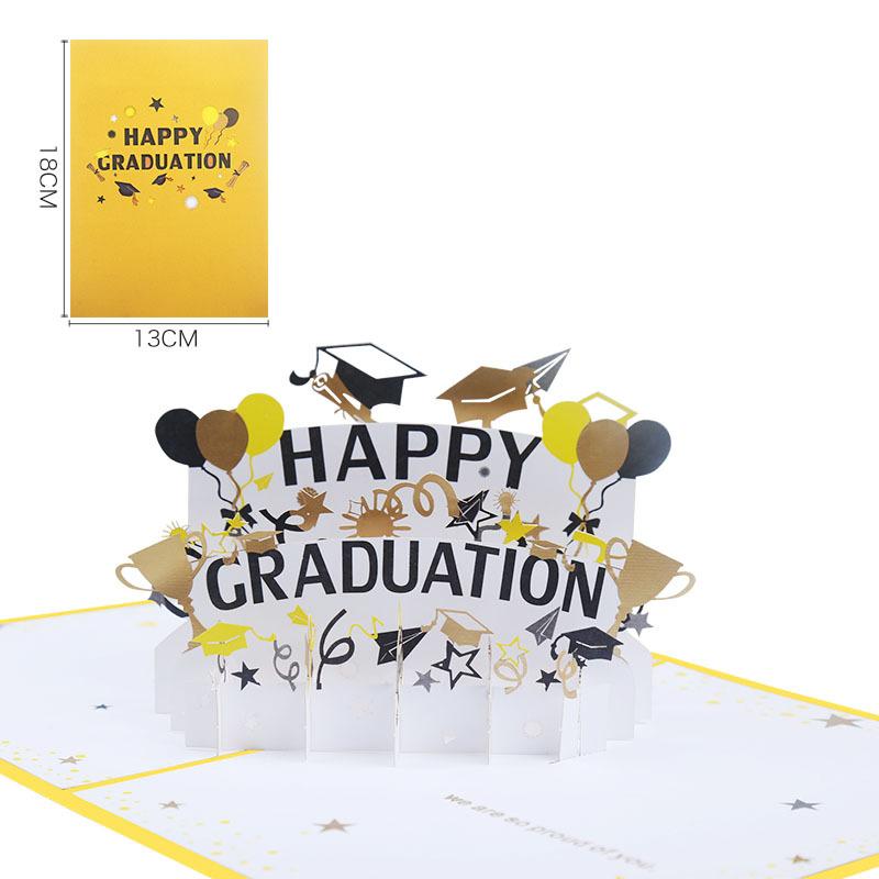 Happy Graduation Pop Up Card - Q&T 3D Cards and Envelopes