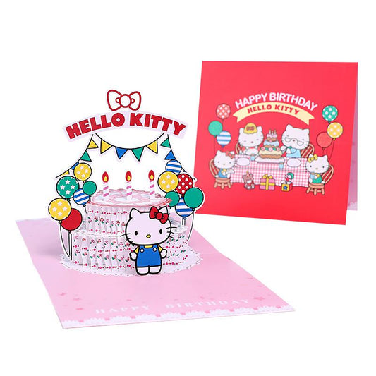 Hello Kitty Birthday Pop Up Card - Q&T 3D Cards and Envelopes