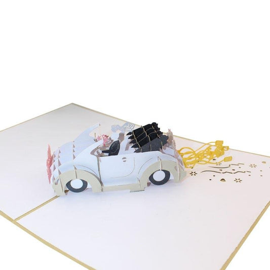 Just Married Pop Up Card - Q&T 3D Cards and Envelopes