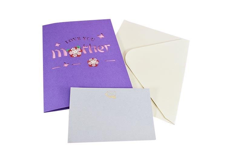 Love You Mom Pop Up Card - Q&T 3D Cards and Envelopes